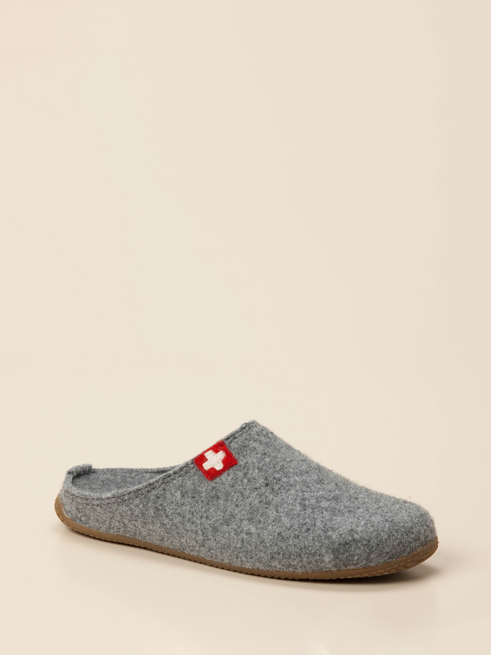 Living Kitzbühel – Hauspantolette aus Wollfilz grau