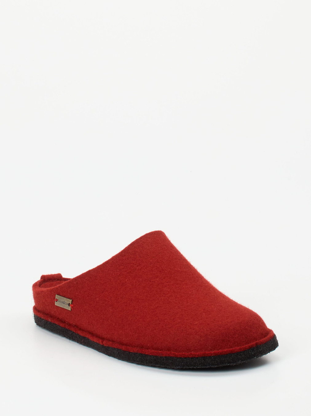 Haflinger – Filzpantoffeln aus Schurwolle dunkelrot
