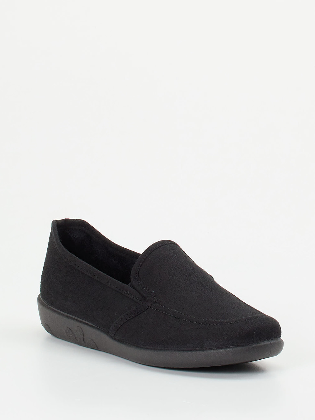 Rohde – Komfort-Slipper aus Textil schwarz
