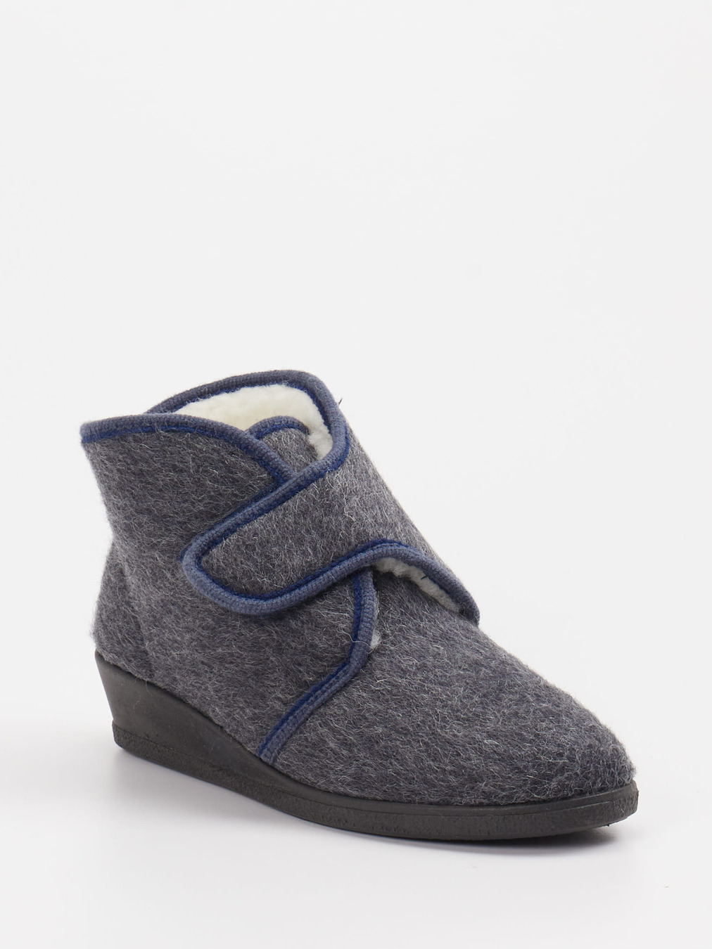 Rohde – Hausstiefelette aus Filz in Anthrazit