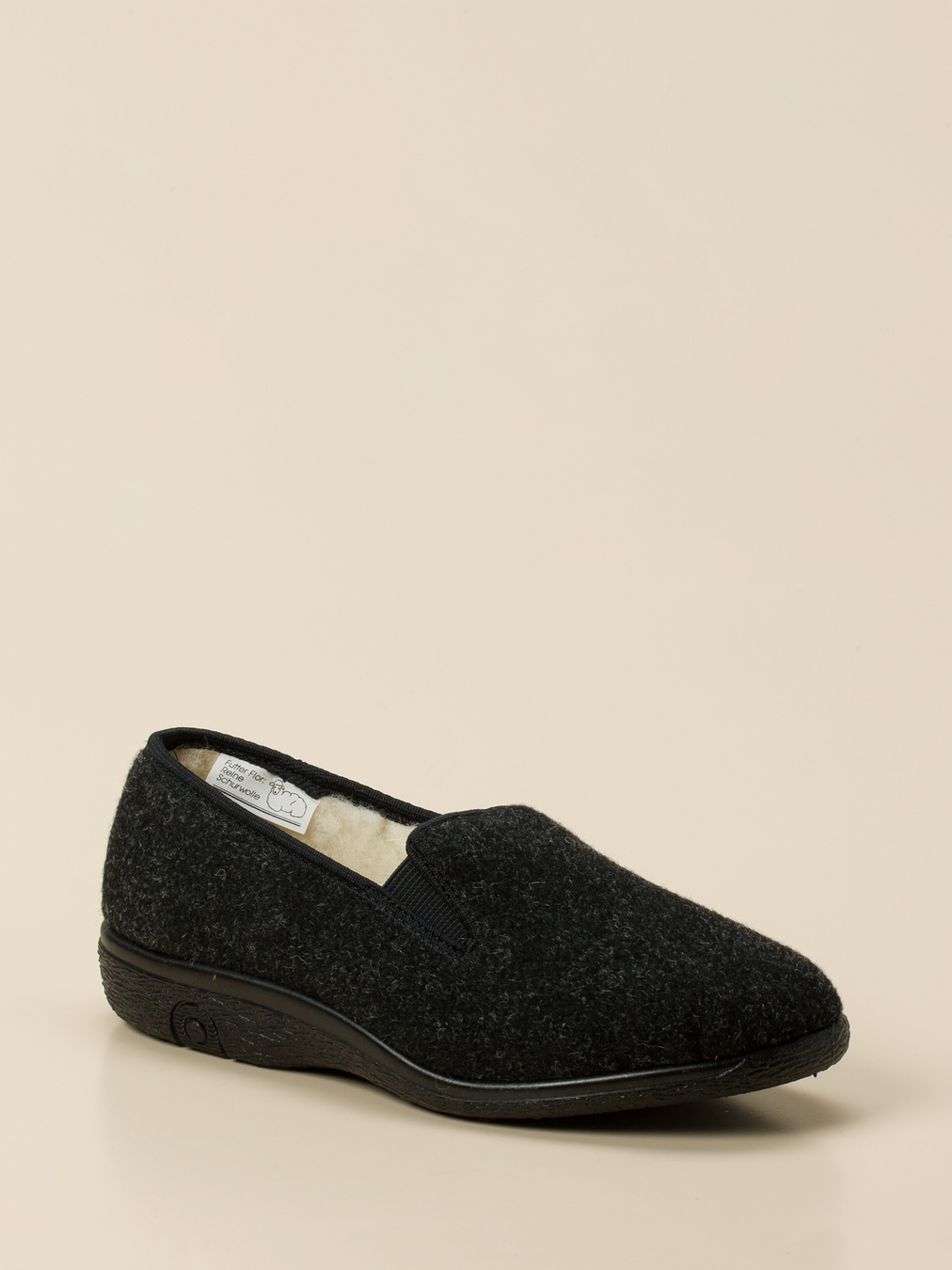 Varomed – Slipper aus Filz in Grau meliert