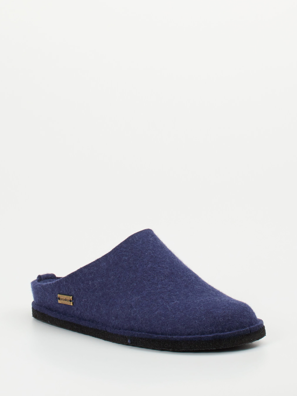 Haflinger – Filzpantoffeln aus Schurwolle marineblau