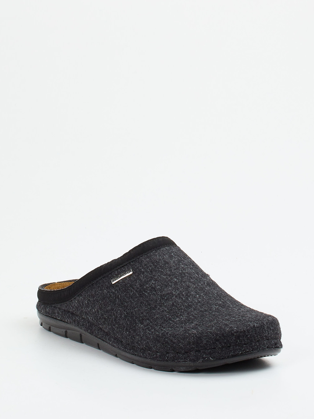 Rohde – Pantoffeln aus Filz in Anthrazitgrau