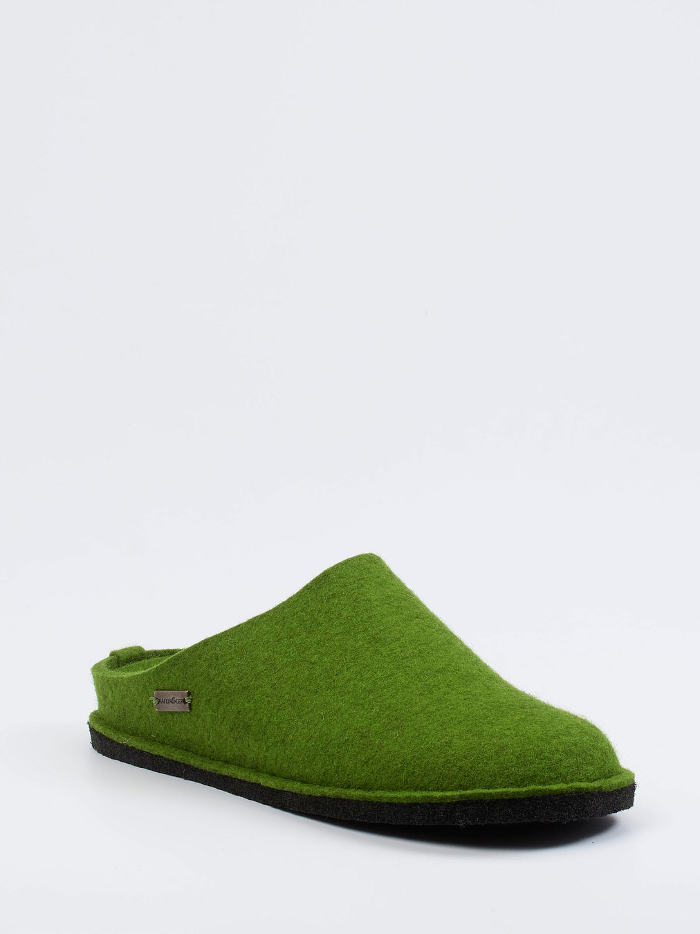 Haflinger – Filzpantoffeln aus Schurwolle moosgrün
