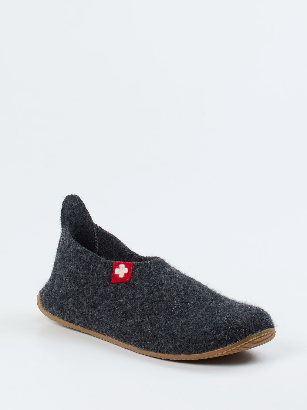 Living Kitzbühel – Hüttenschuh aus Wollfilz anthrazit