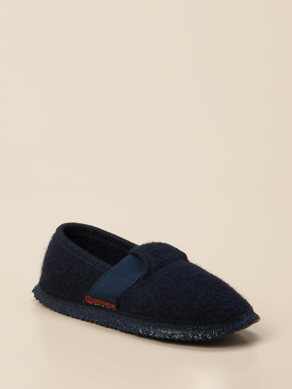 Giesswein – Hüttenschuhe aus Wollfilz Dunkelblau