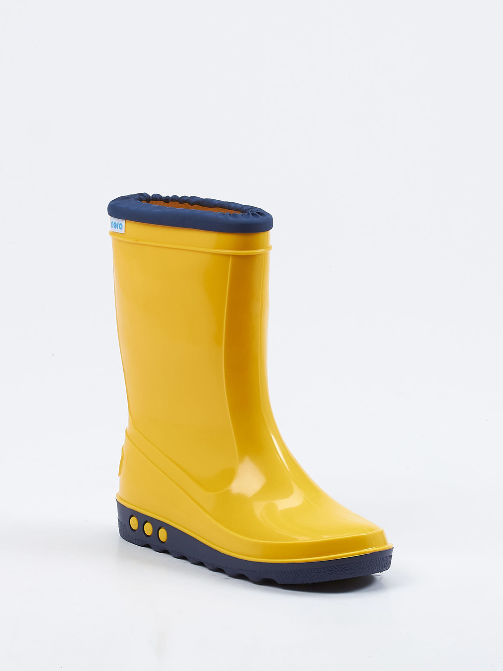 Nora – Kinder-Gummistiefel aus PVC in Sonnengelb