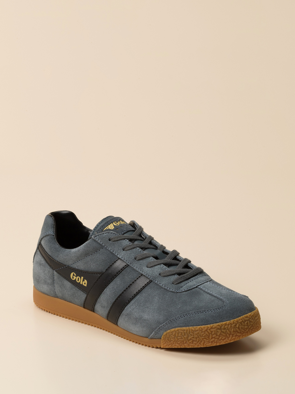 Gola – Retro-Sneaker aus Veloursleder Blaugrau