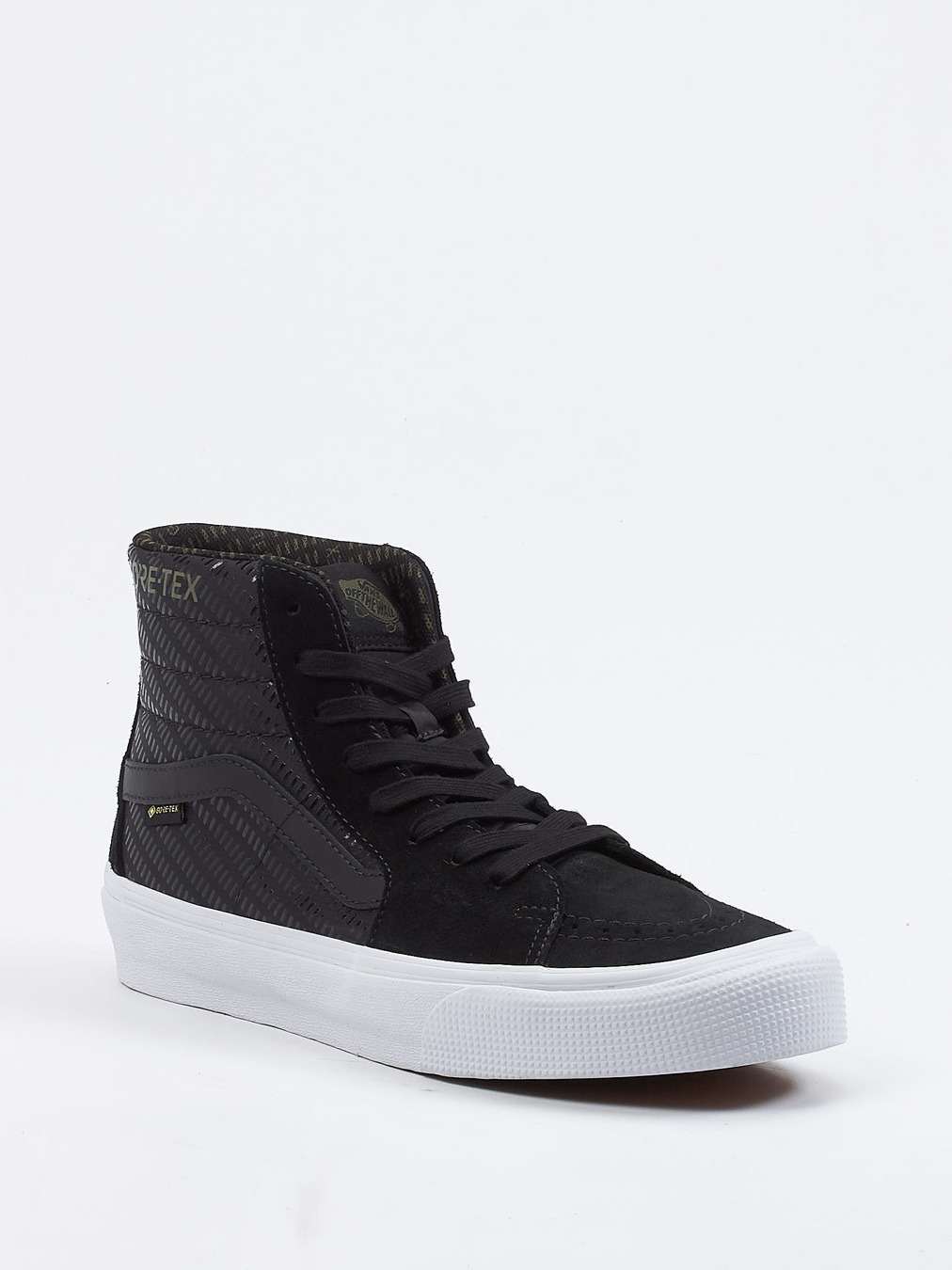 Vans – High-Top Sneaker aus Veloursleder schwarz