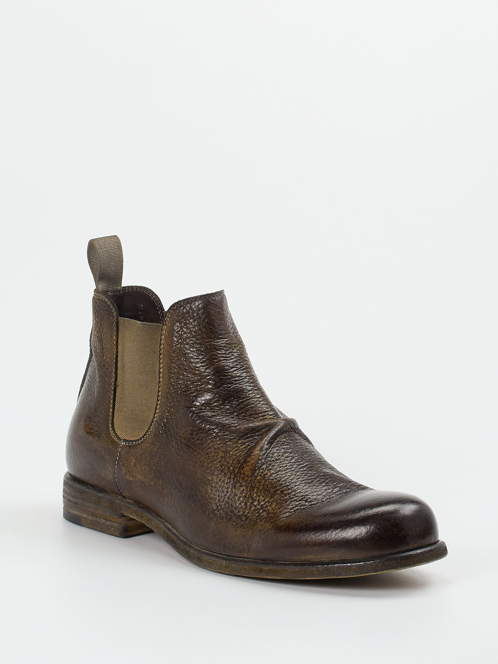 Shoto – Chelsea Boots aus Hirschleder dunkelbraun