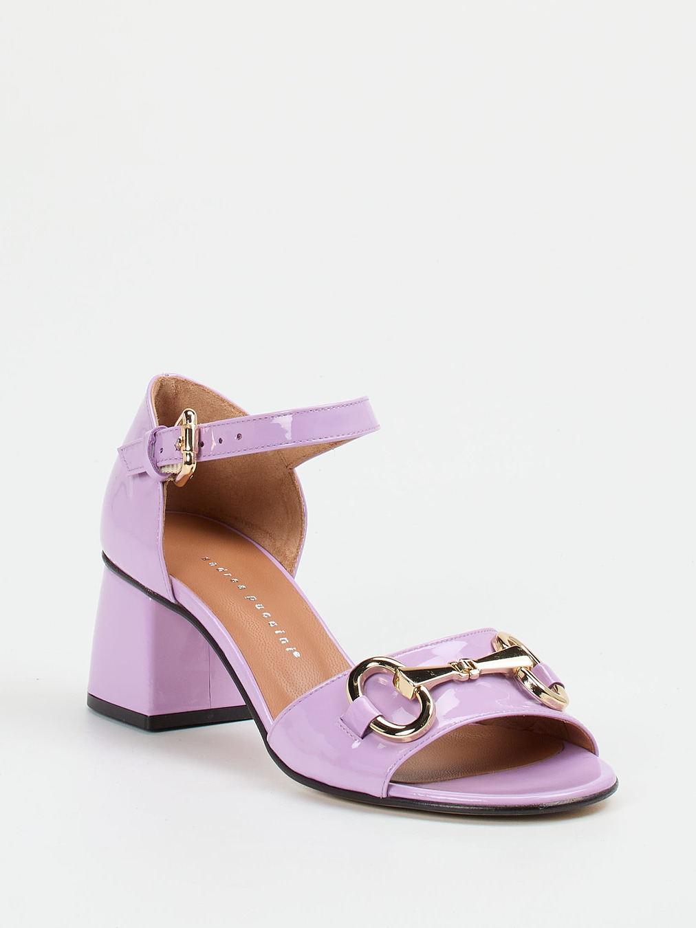 Andrea Puccini – Sandaletten aus Lackleder Flieder