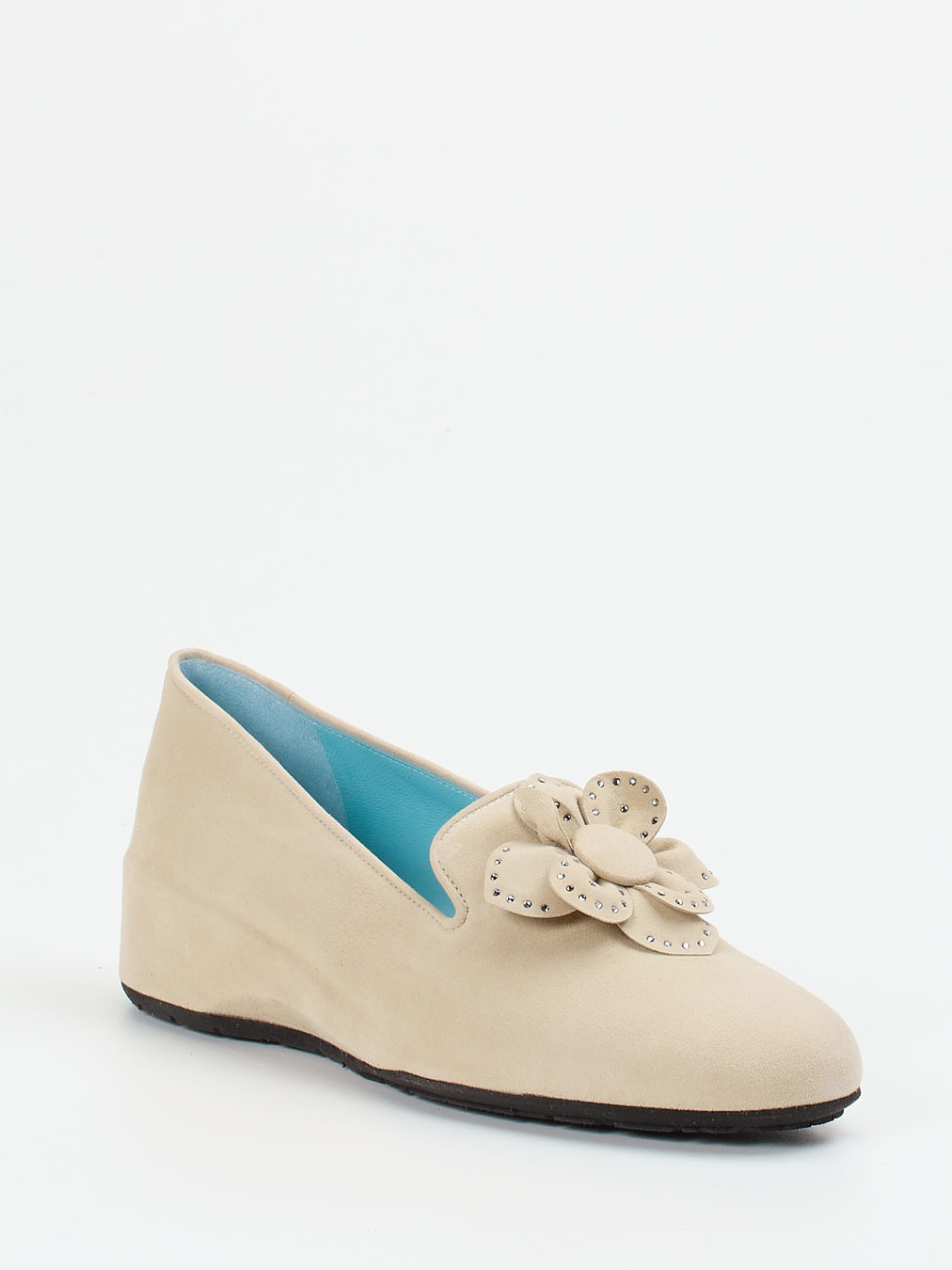 Thierry Rabotin – Keilpumps aus Veloursleder Beige