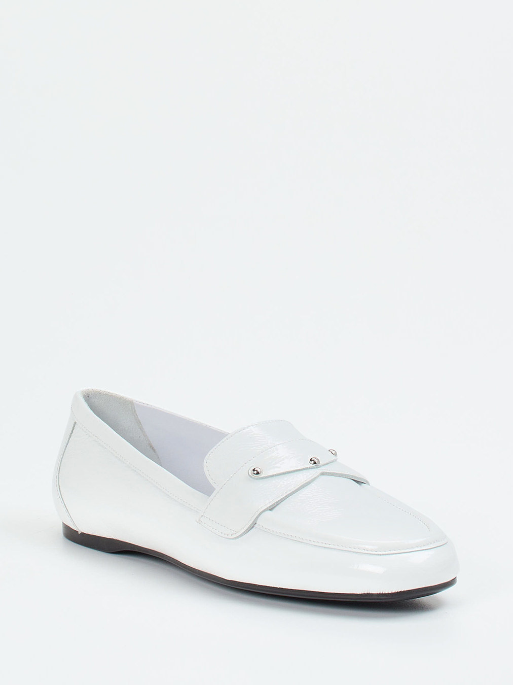 Konstantin Starke – Loafer aus Lackleder Weiß