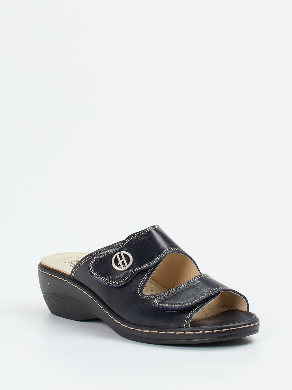 Hickersberger – Pantolette aus Kalbleder Schwarz