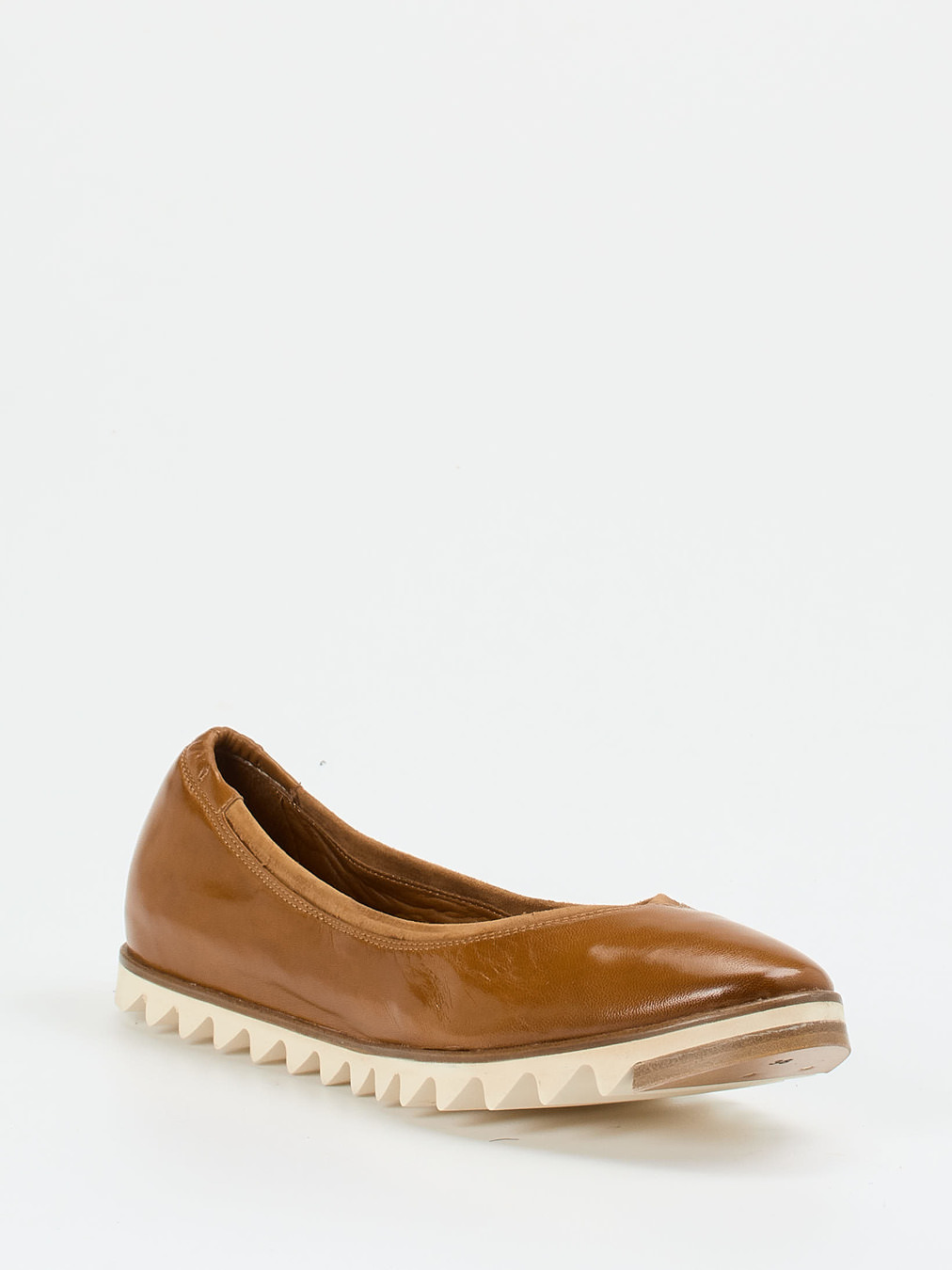 Konstantin Starke – Ballerinas aus Lammleder cognacfarben