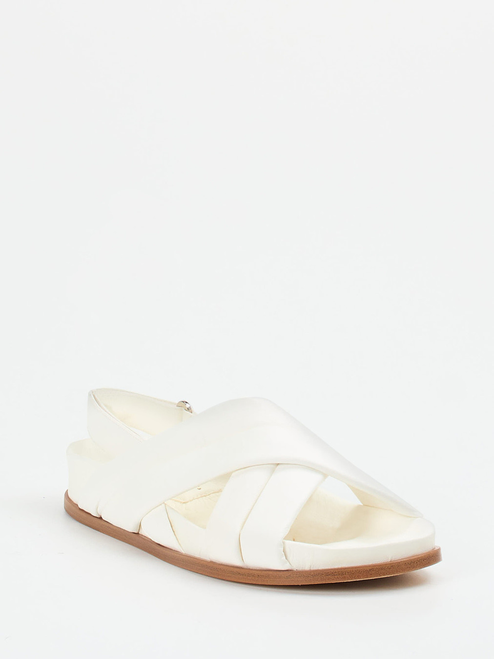 Konstantin Starke – Riemchensandale aus Lammleder Offwhite