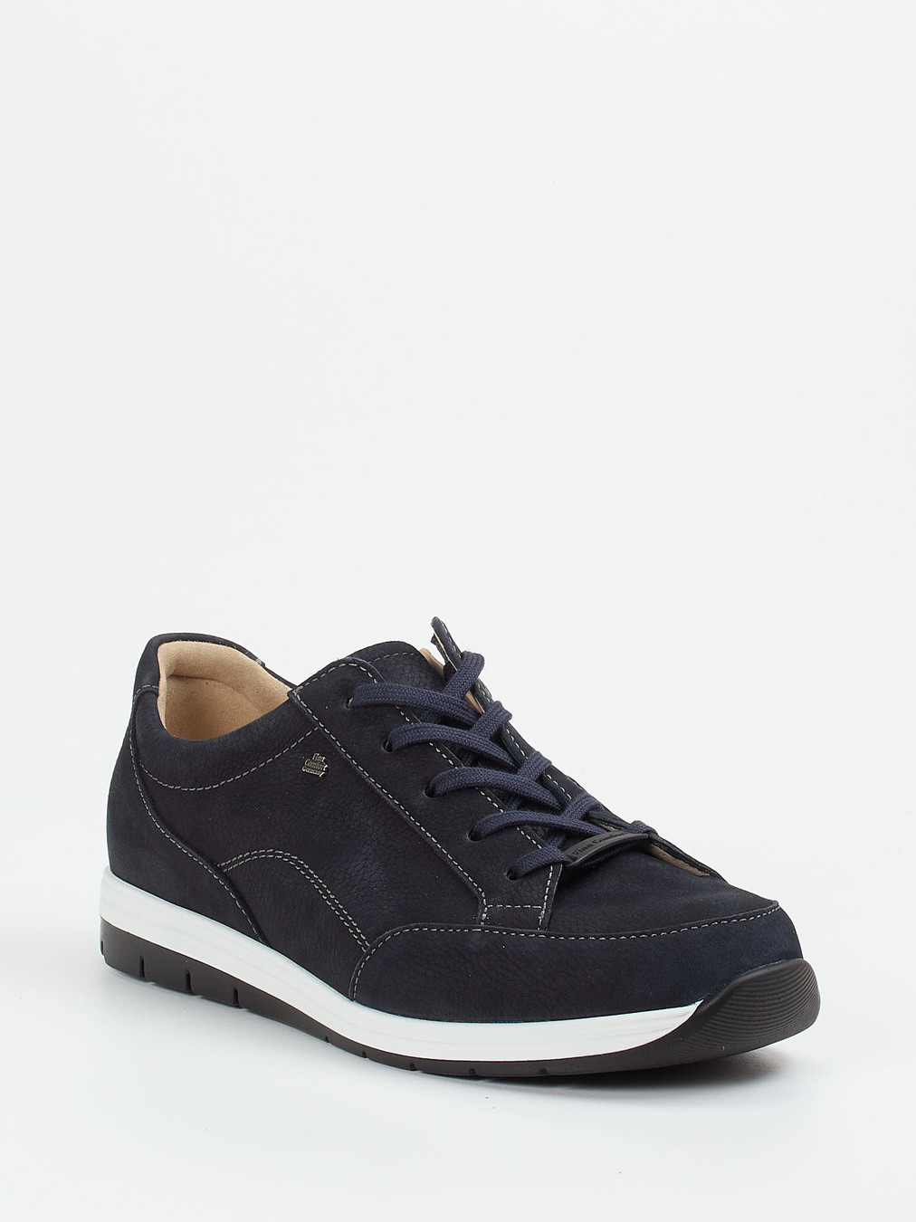 Finn Comfort – Komfort-Sneaker aus Nubukleder Dunkelblau