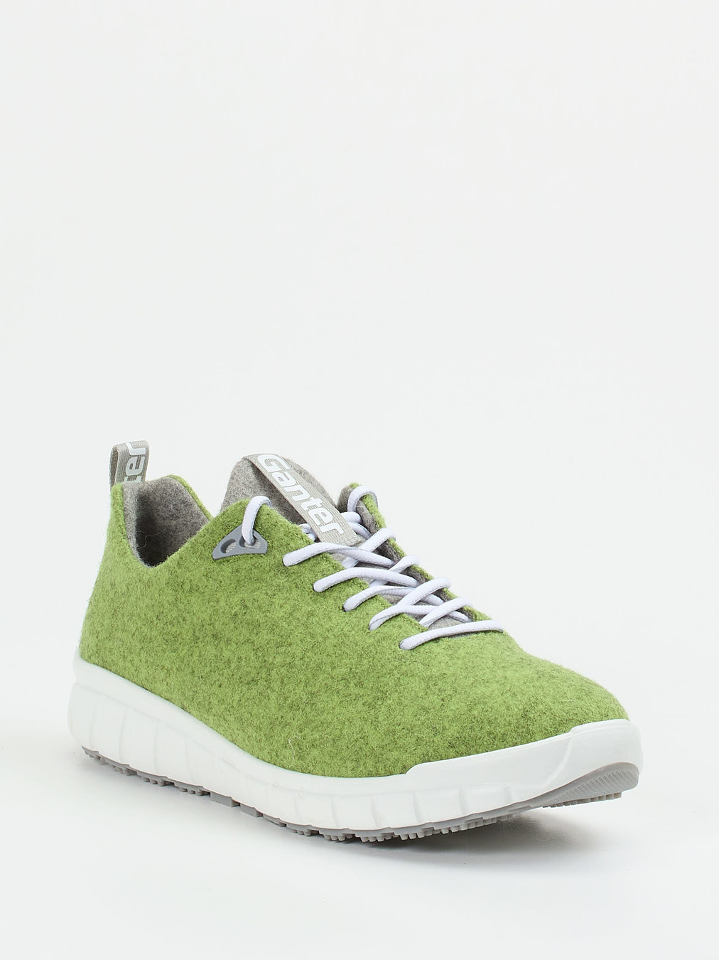 Ganter – Komfort-Sneaker aus Wolle in Apfelgrün