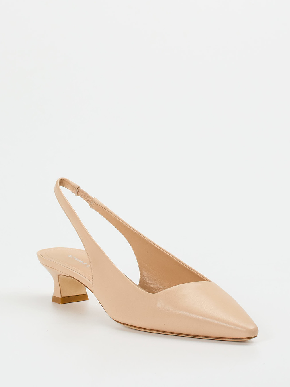 Andrea Puccini – Slingback-Pumps aus Ziegenleder beige