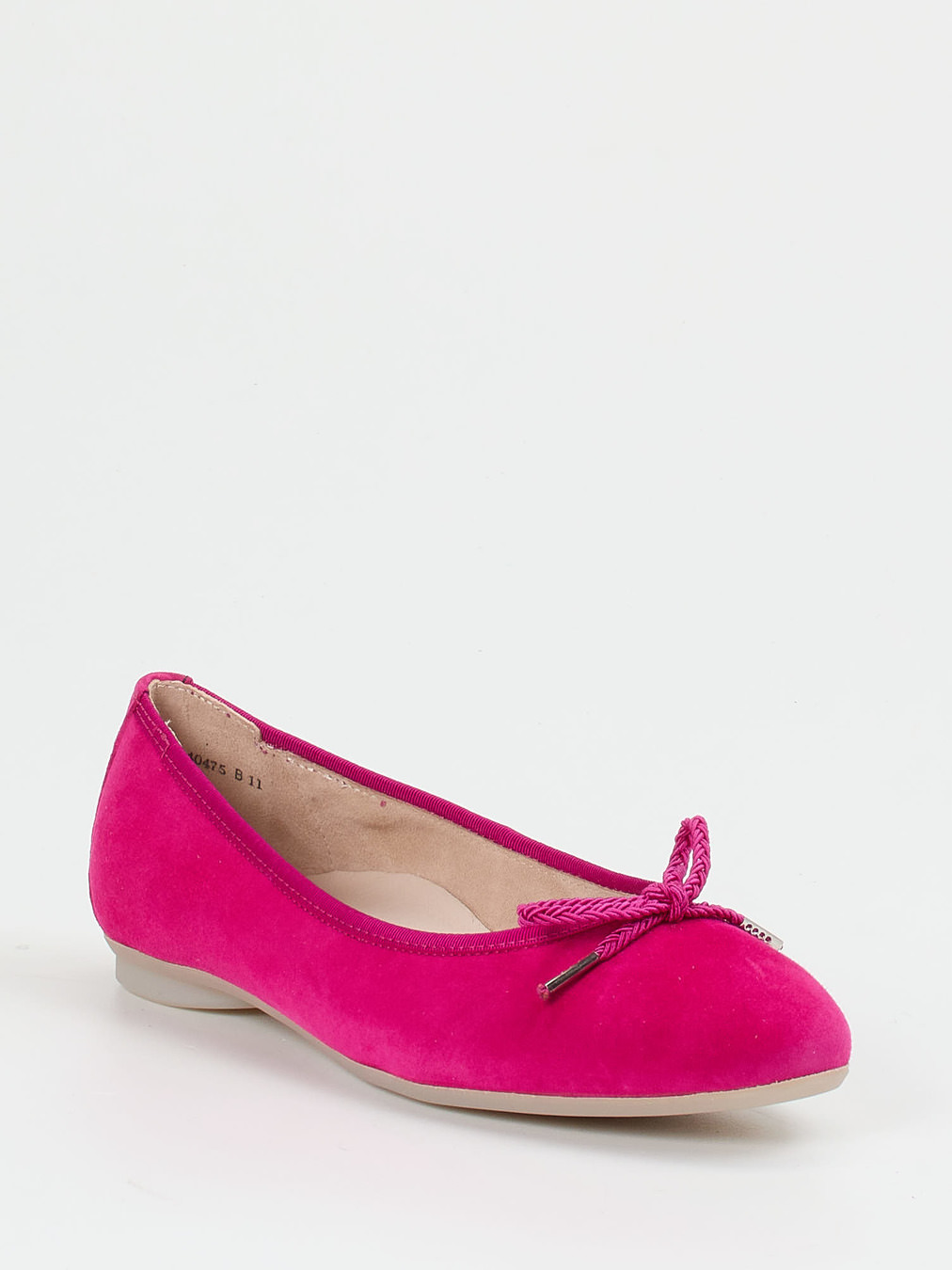 Paul Green – Ballerinas aus Veloursleder pink