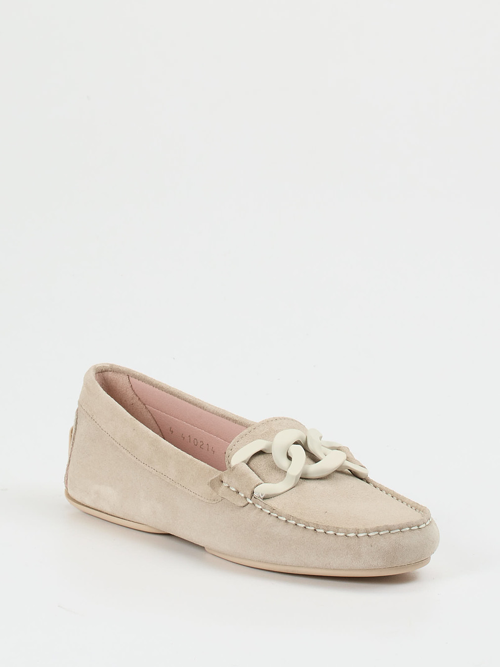 Pretty Ballerinas – Loafer aus Veloursleder beige