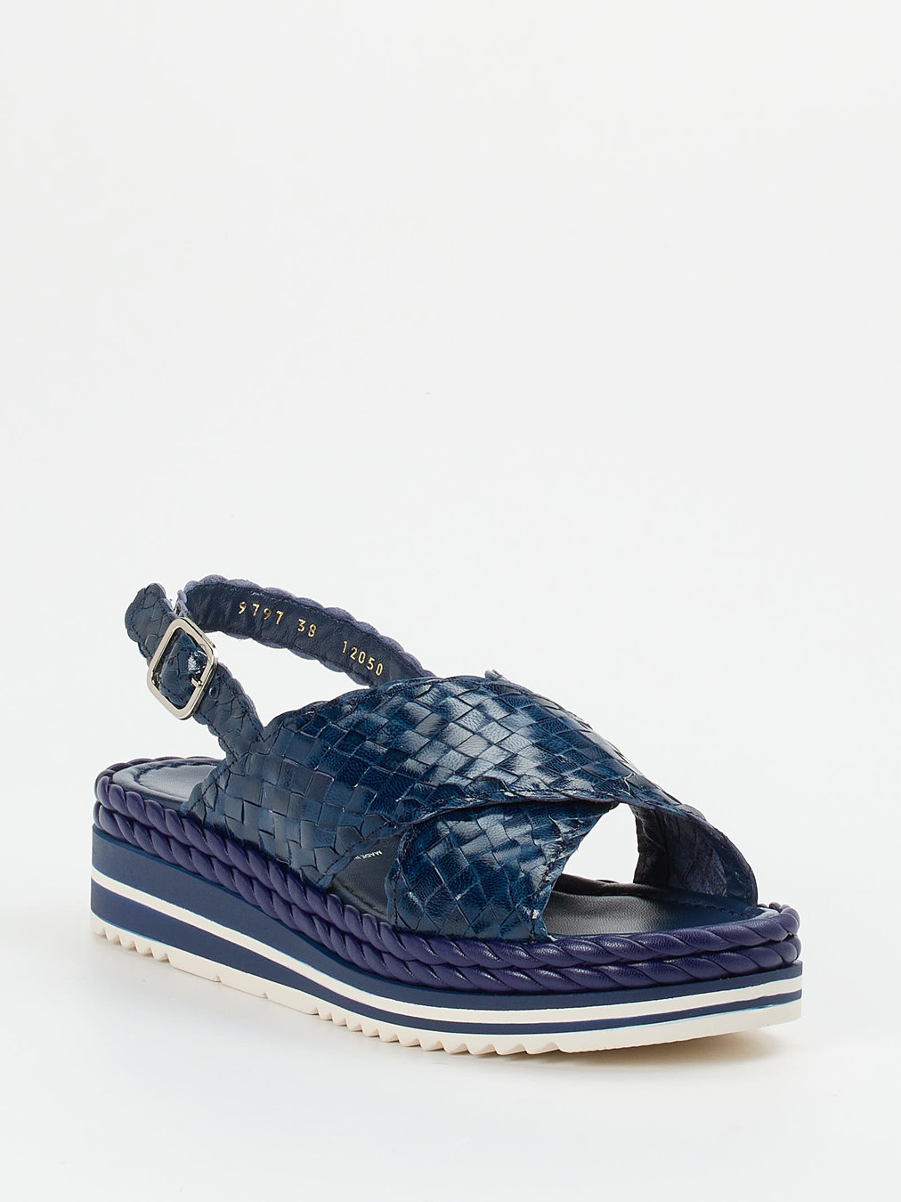 Buy Pons Quintana Women wedge sandal in dark blue | Zumnorde
