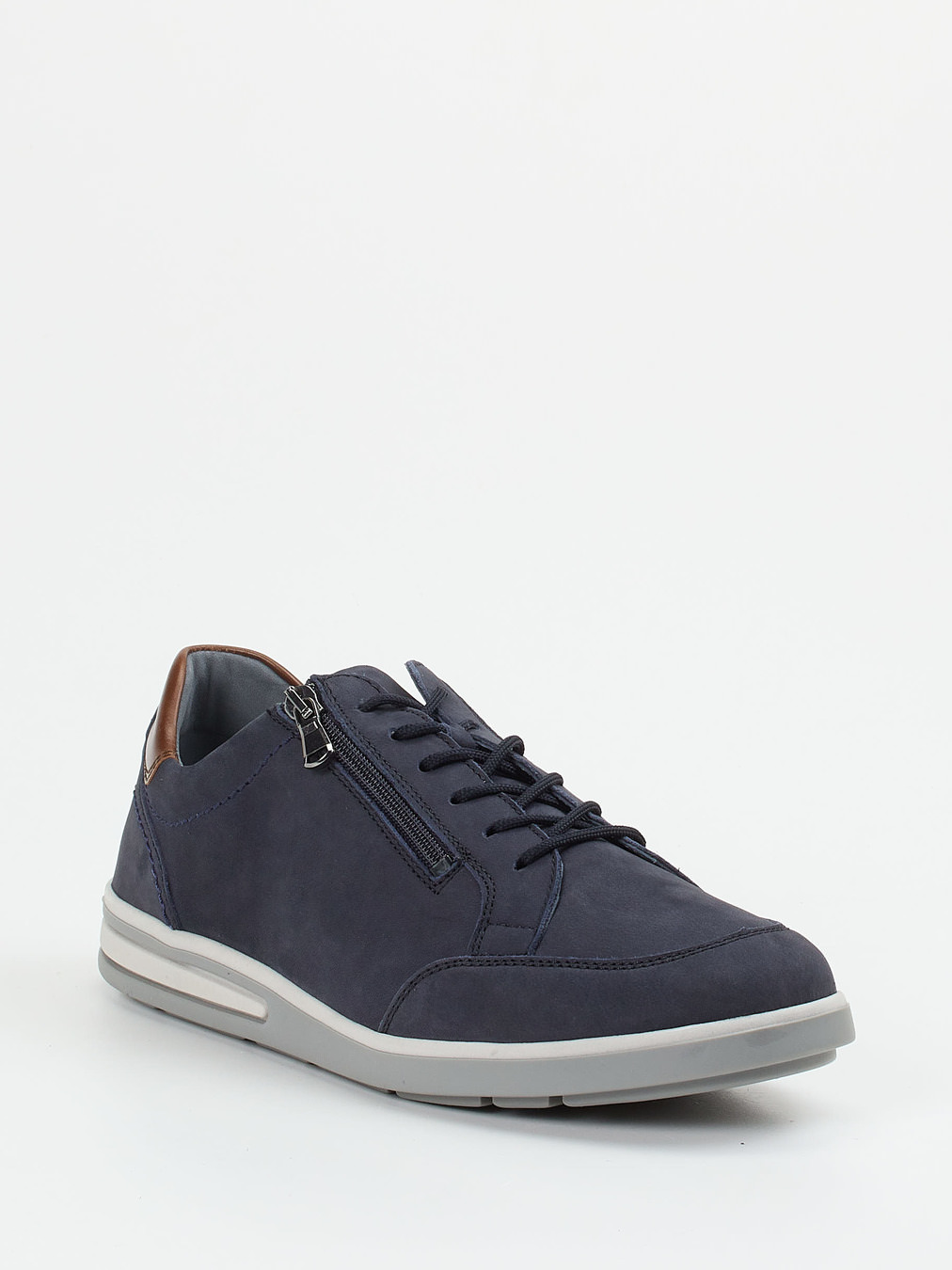 Waldläufer – Komfort-Sneaker aus Nubukleder Nachtblau