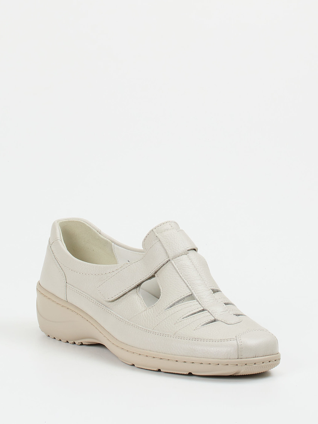 Waldläufer – Komfort-Sandale aus Kalbleder beige