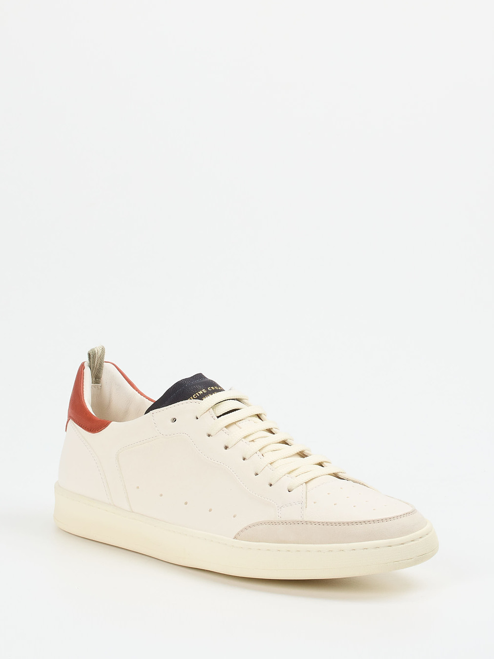 Officine Creative – Sneaker aus Kalbleder cremeweiß