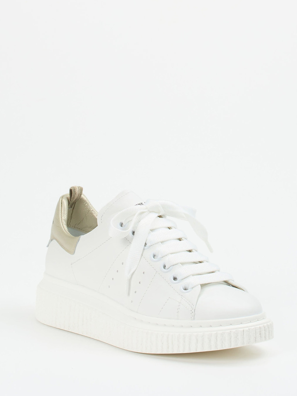 Officine Creative – Plateau-Sneaker aus Kalbleder Weiß