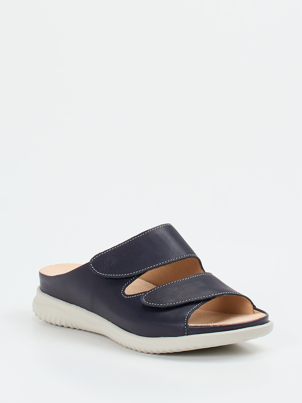 Hartjes – Komfort-Pantoletten aus Kalbleder Dunkelblau