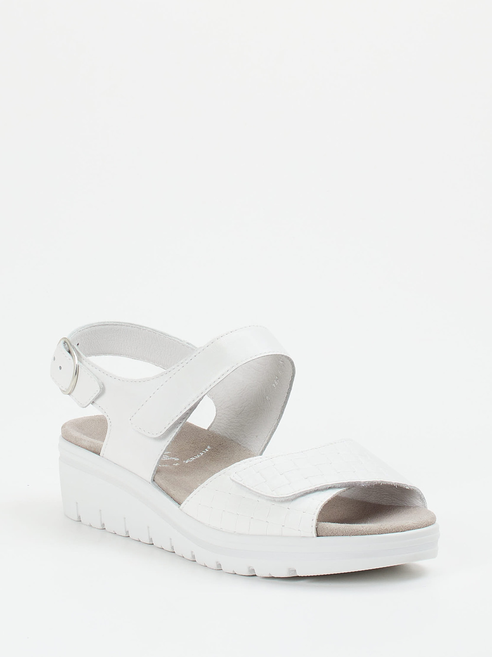 Semler – Komfortsandalen aus Kalbleder Weiß