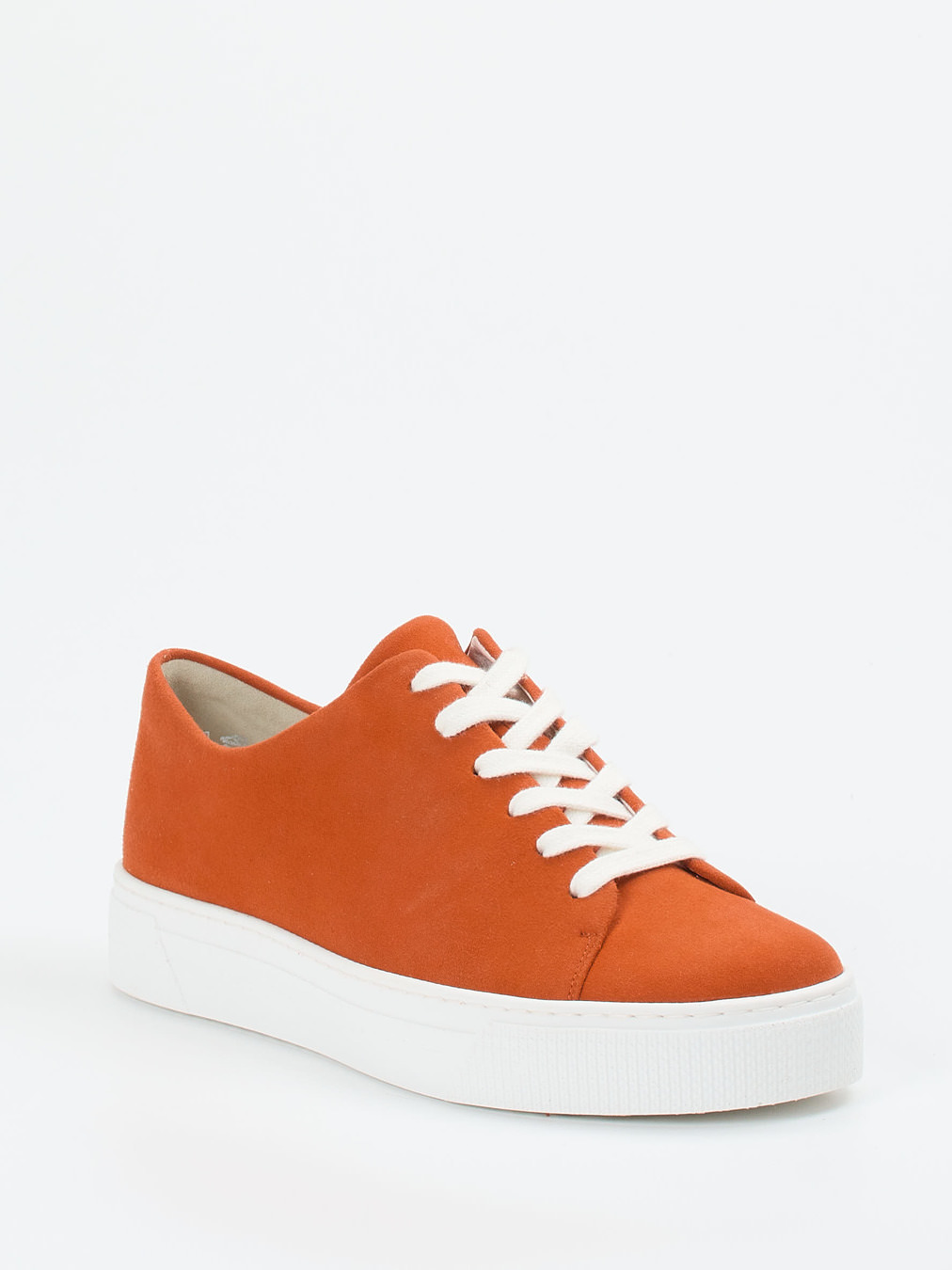 Semler – Sneaker aus Veloursleder in Terrakotta