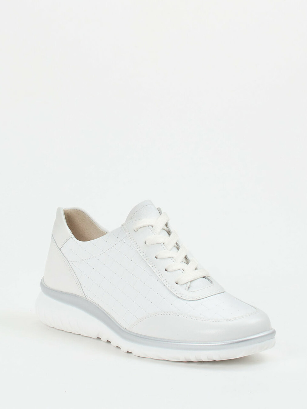 Semler – Komfort-Sneaker aus Kalbleder Weiß