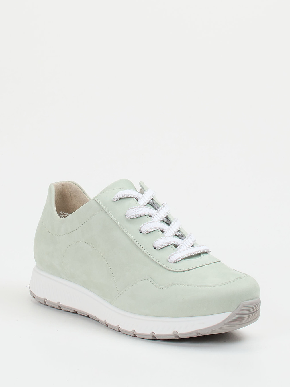 Semler – Komfort-Sneaker aus Nubukleder mintgrün