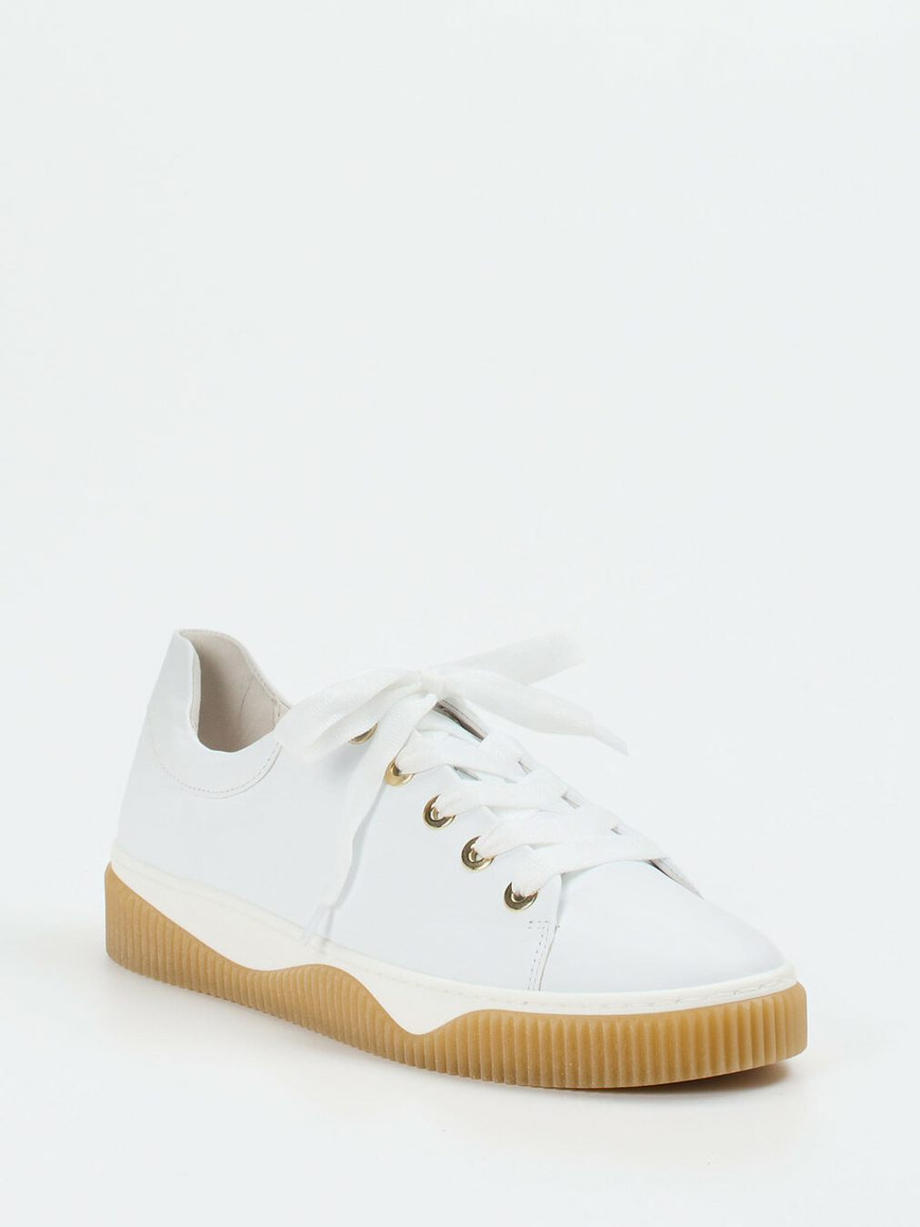 Gabor Comfort – Sneaker aus Kalbleder Weiß