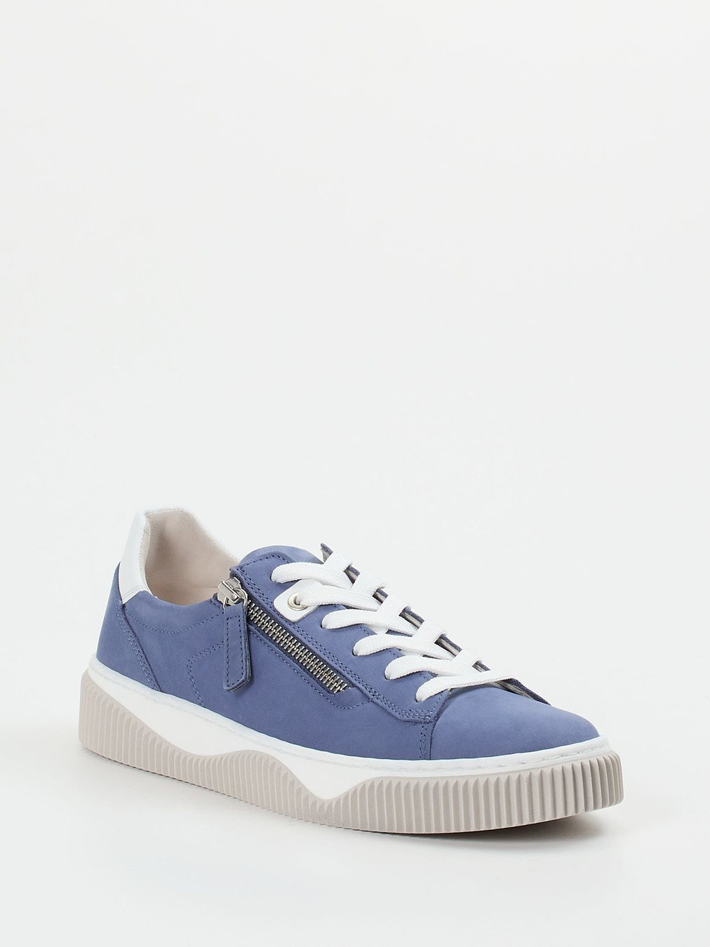 Gabor Comfort – Sneaker aus Nubukleder in Jeansblau