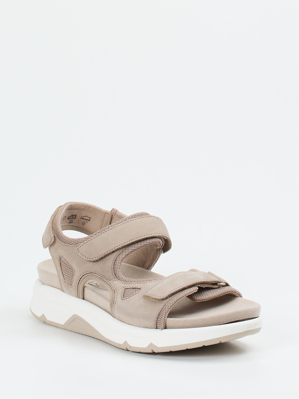 Gabor Comfort – Trekking-Sandale aus Nubukleder Beige