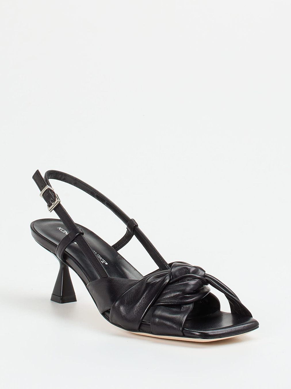 Konstantin Starke – Slingback-Sandalen aus Lammleder Schwarz