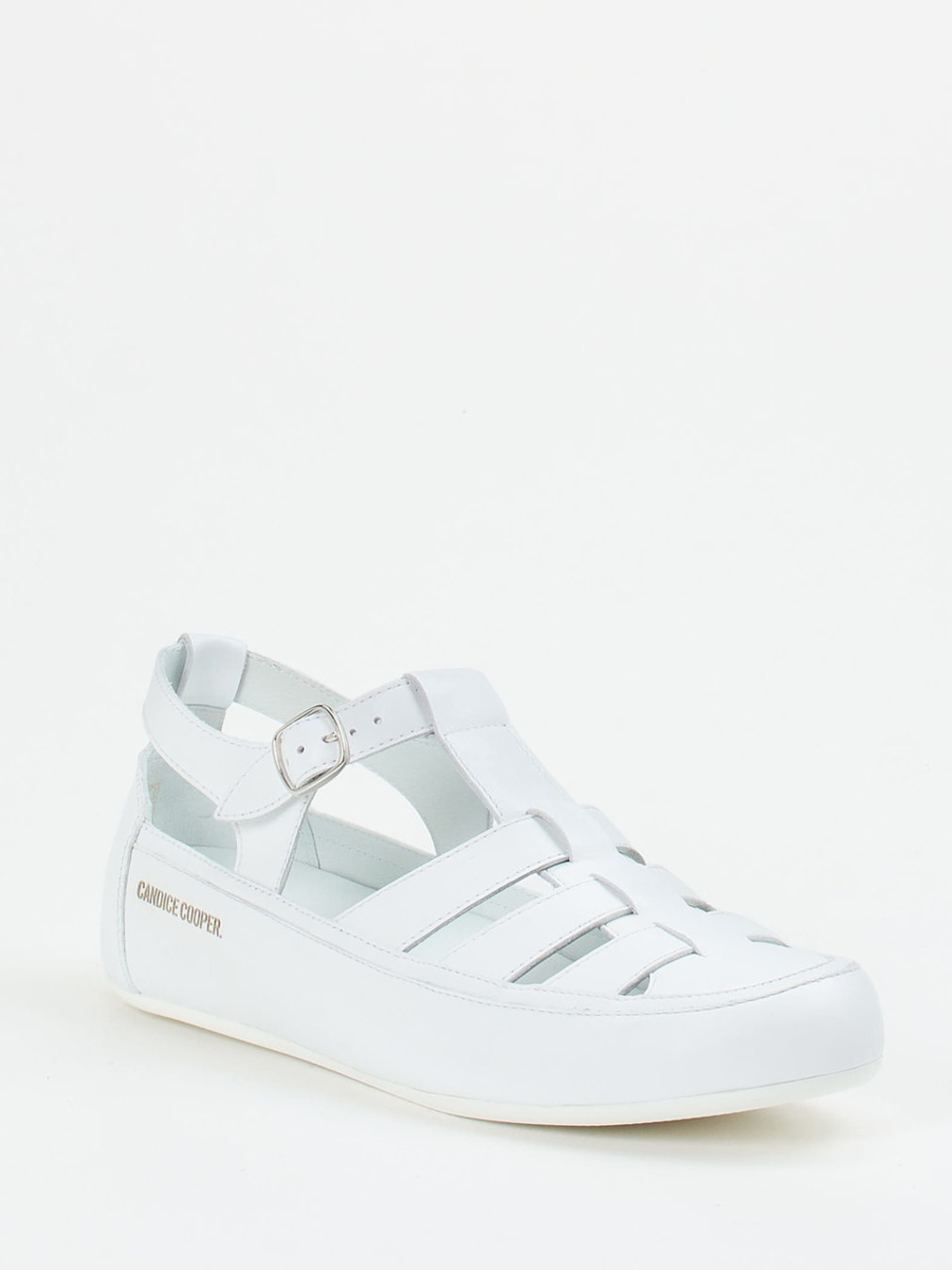 Candice Cooper – Fischersandale aus Kalbleder weiß