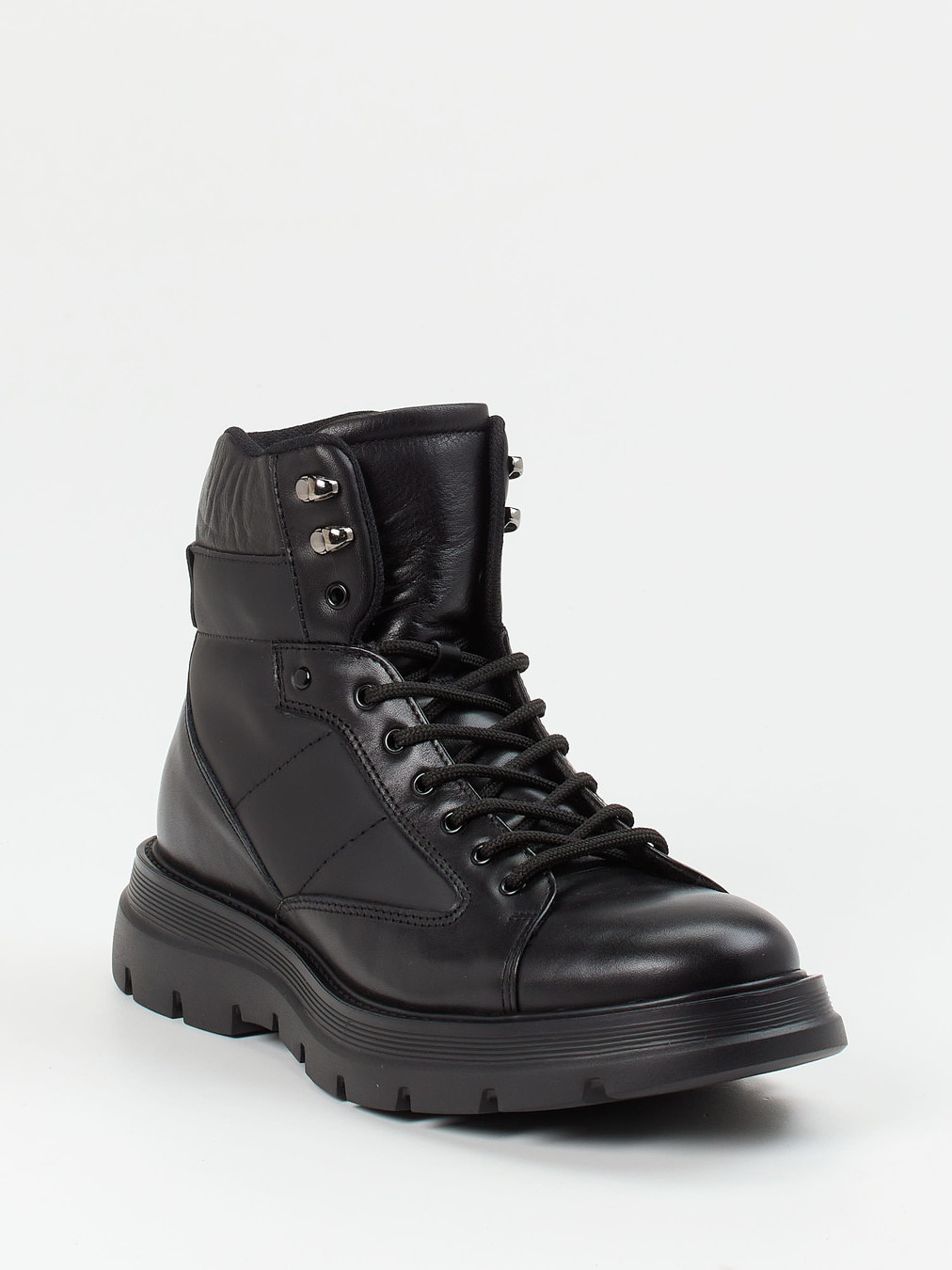 Konstantin Starke – Schnürboots aus Lammleder schwarz