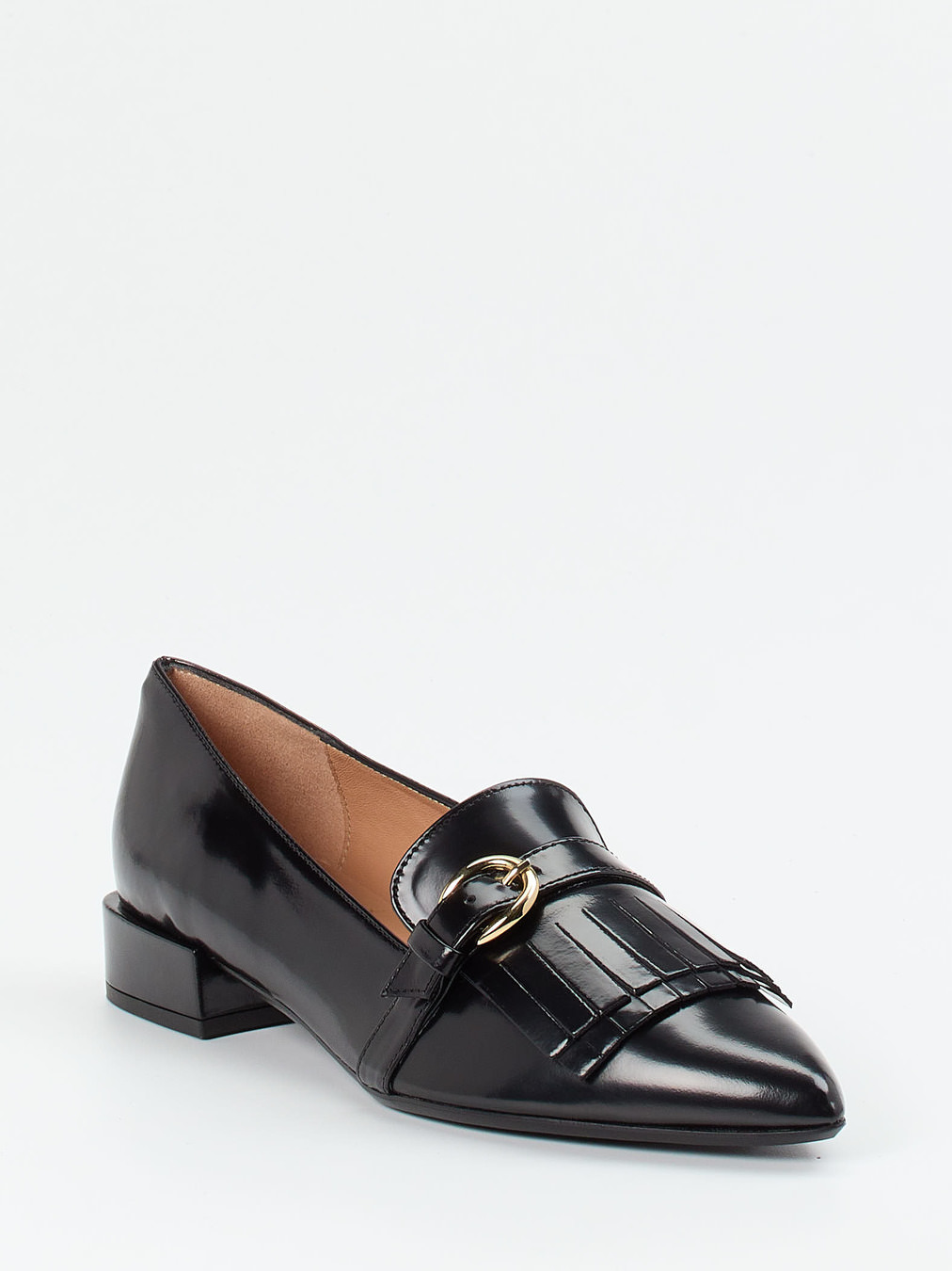 Andrea Puccini – Loafer aus Hochglanzleder schwarz