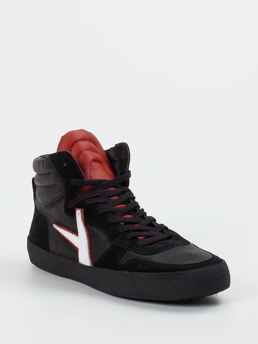 Archivio 22 – High-Top Sneaker aus Kalbleder schwarz