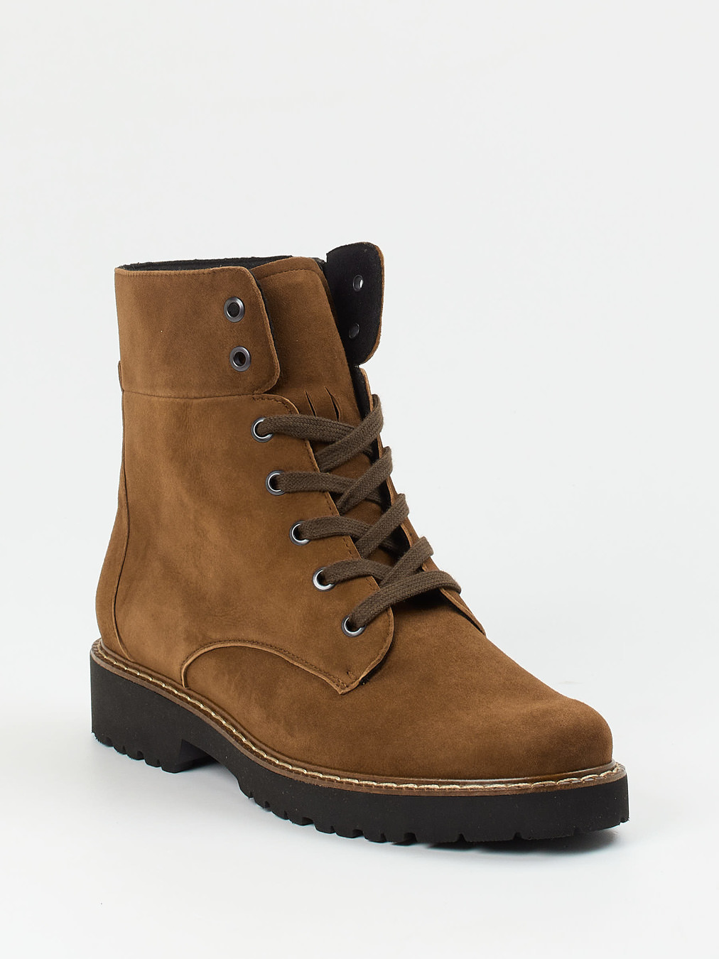 Semler – Schnürboots aus Veloursleder mittelbraun