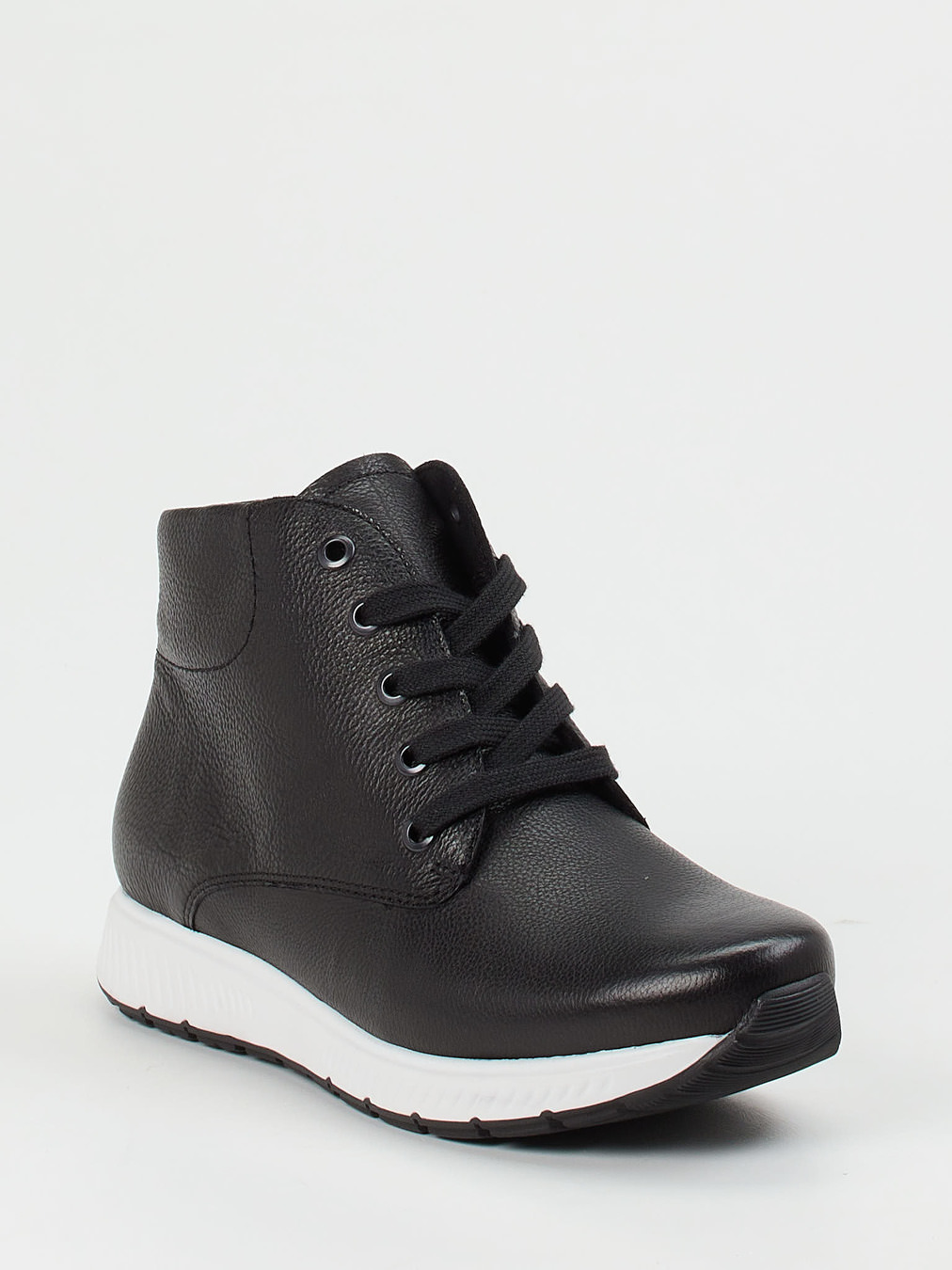 Semler – Schnürstiefelette aus Kalbleder schwarz