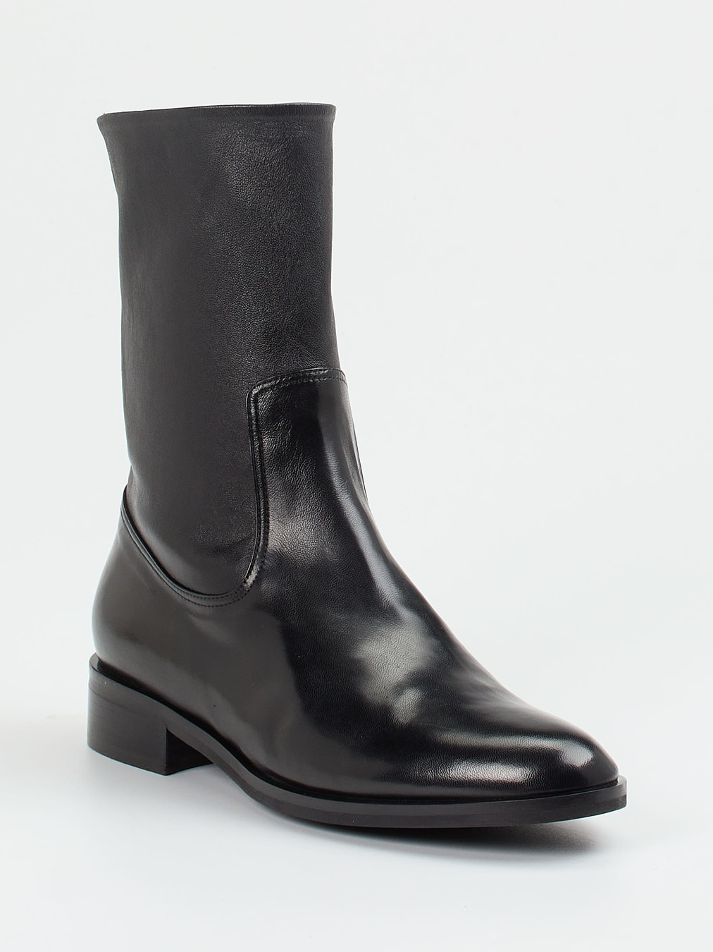 Konstantin Starke – Stiefeletten aus Lammleder schwarz