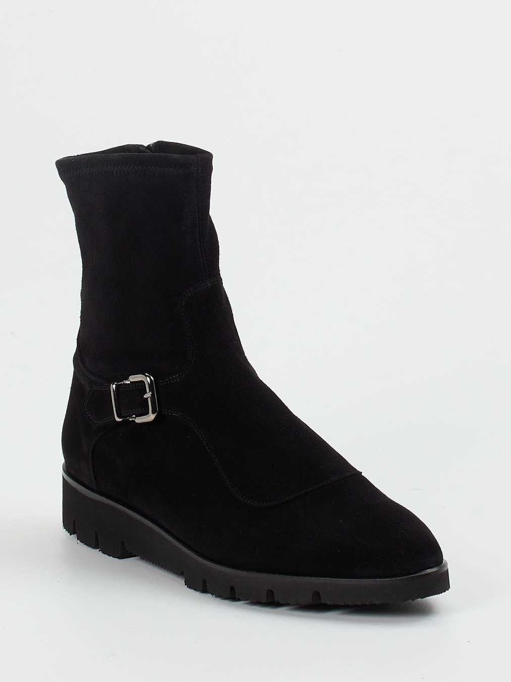 Truman's – Stiefeletten aus Veloursleder schwarz