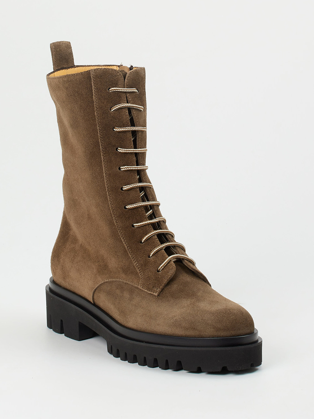 Truman's – Schnürboots aus Veloursleder braun