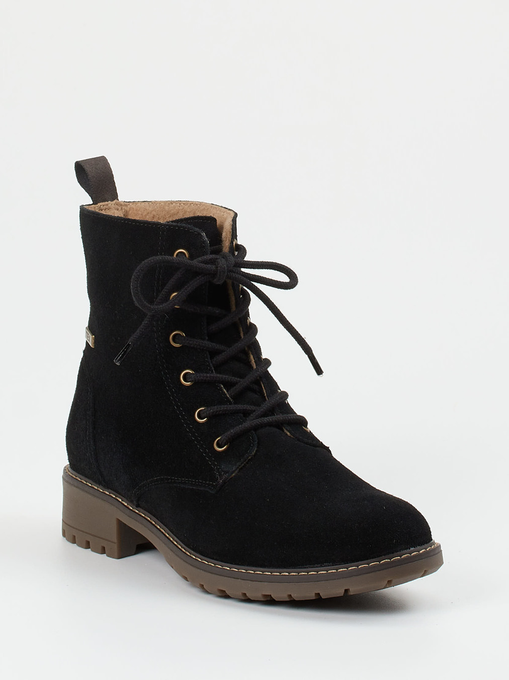 Ralph Harrison Classic – Schnürboots aus Veloursleder Schwarz