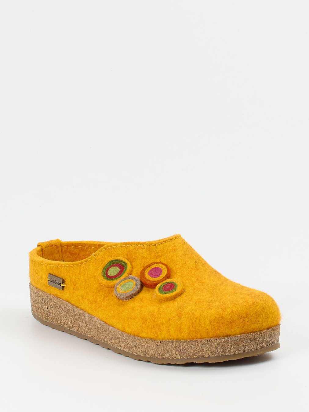 Haflinger – Hausschuh aus Schurwolle sonnengelb